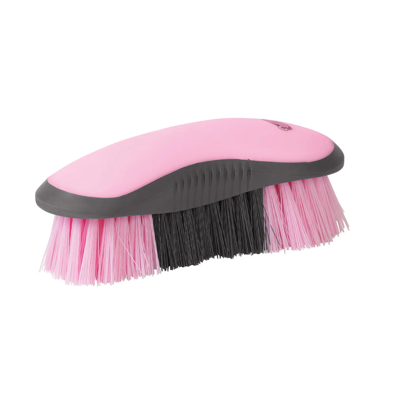 TK65-2059--Gry Pink Brush Dandy Stiff Curved Plastic