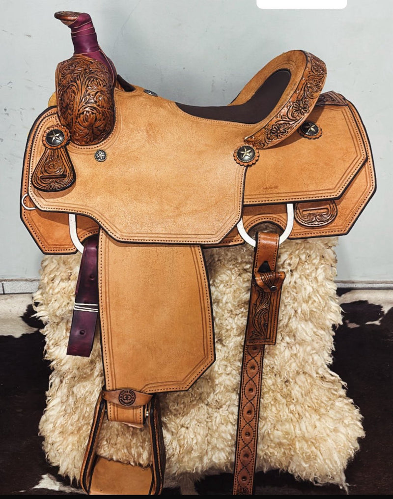 TK50065 Team Roper 15" 1/8 Tooled w/ Inlay Seat