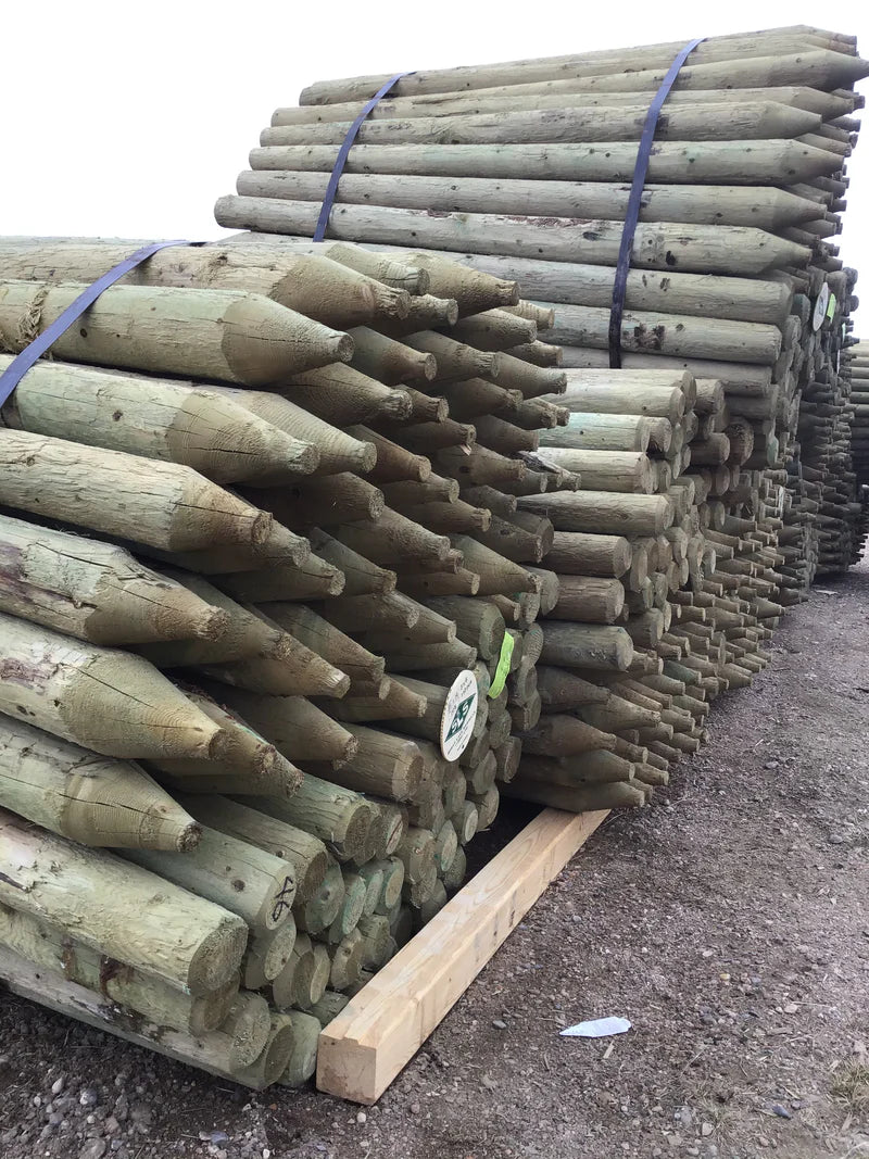 FE347 Spray Lake Posts 3-4"x 7' Treated 100/bundle