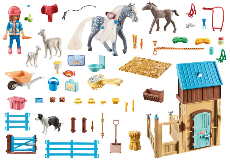 BG660-3670 Playmobil Horse Stall with Amelia and Whisper