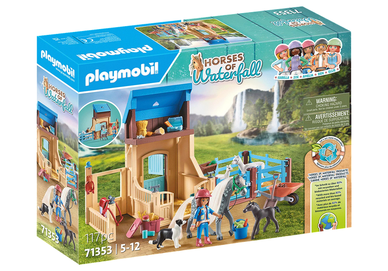 BG660-3670 Playmobil Horse Stall with Amelia and Whisper
