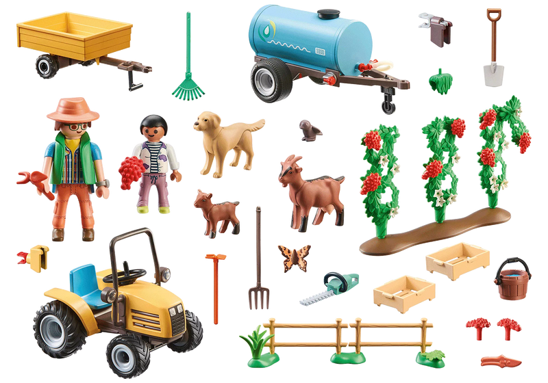 BG660-3626 Playmobil Country Tractor w/ Trailer and Water Tank