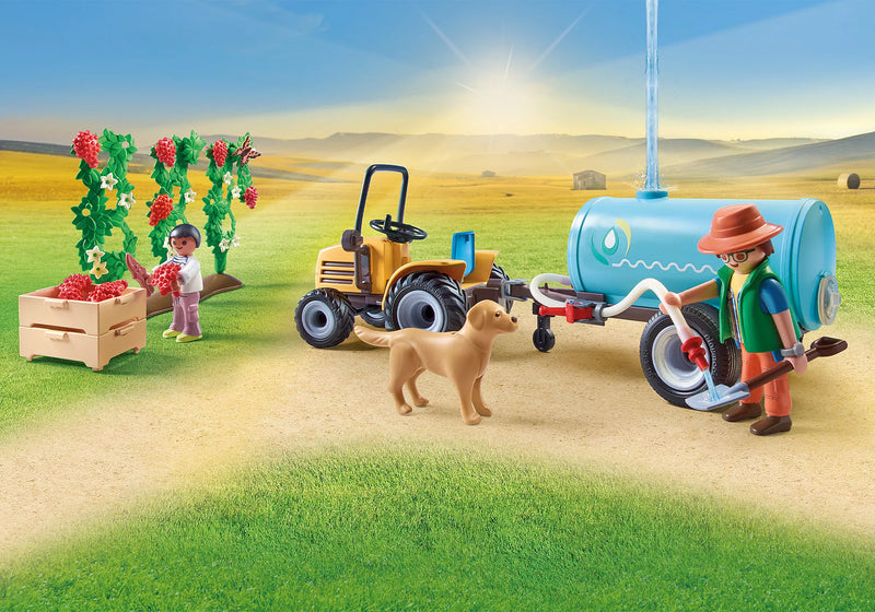 BG660-3626 Playmobil Country Tractor w/ Trailer and Water Tank