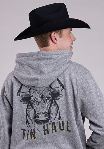 CL10-097-0300-0928 Mens Tinhaul Longhorn Bull Hoodie