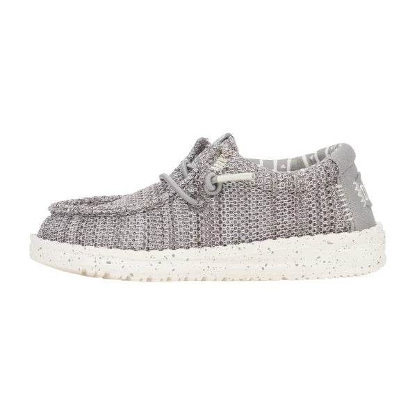 CL42073-030 Hey Dude Kids- Wally Y Stretch-  Sox Grey