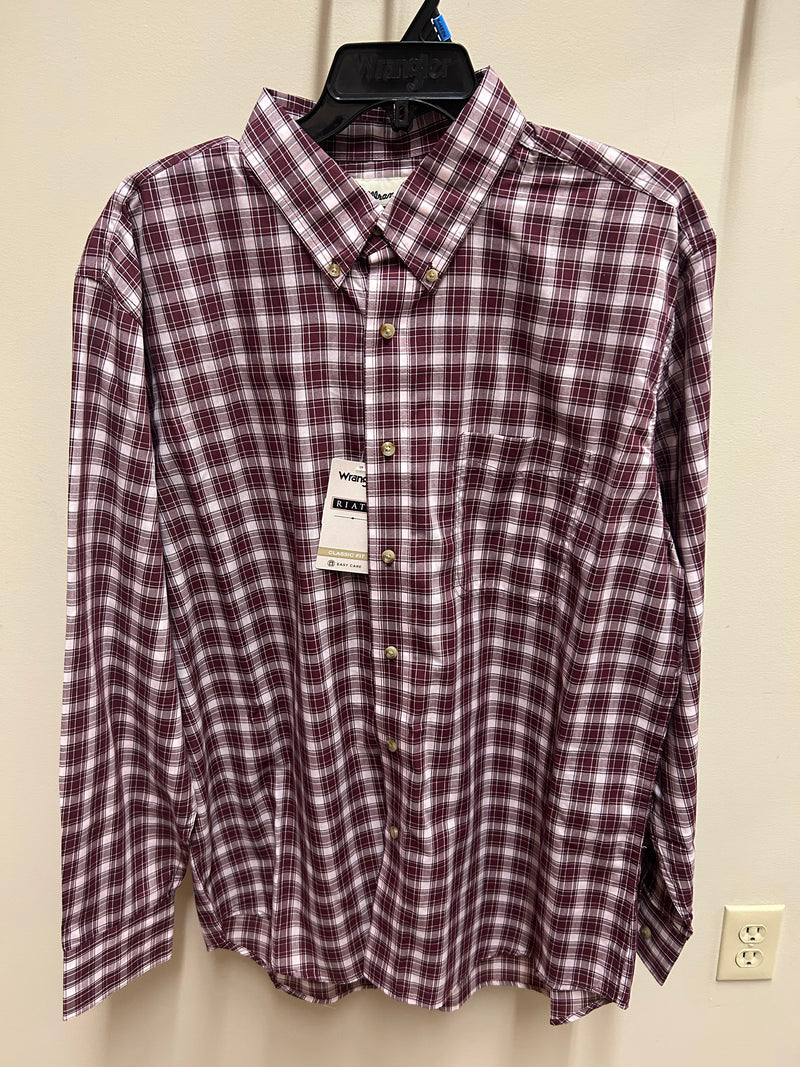 CL112381686- Mens Riata L/S Button  Shirt- Plaid