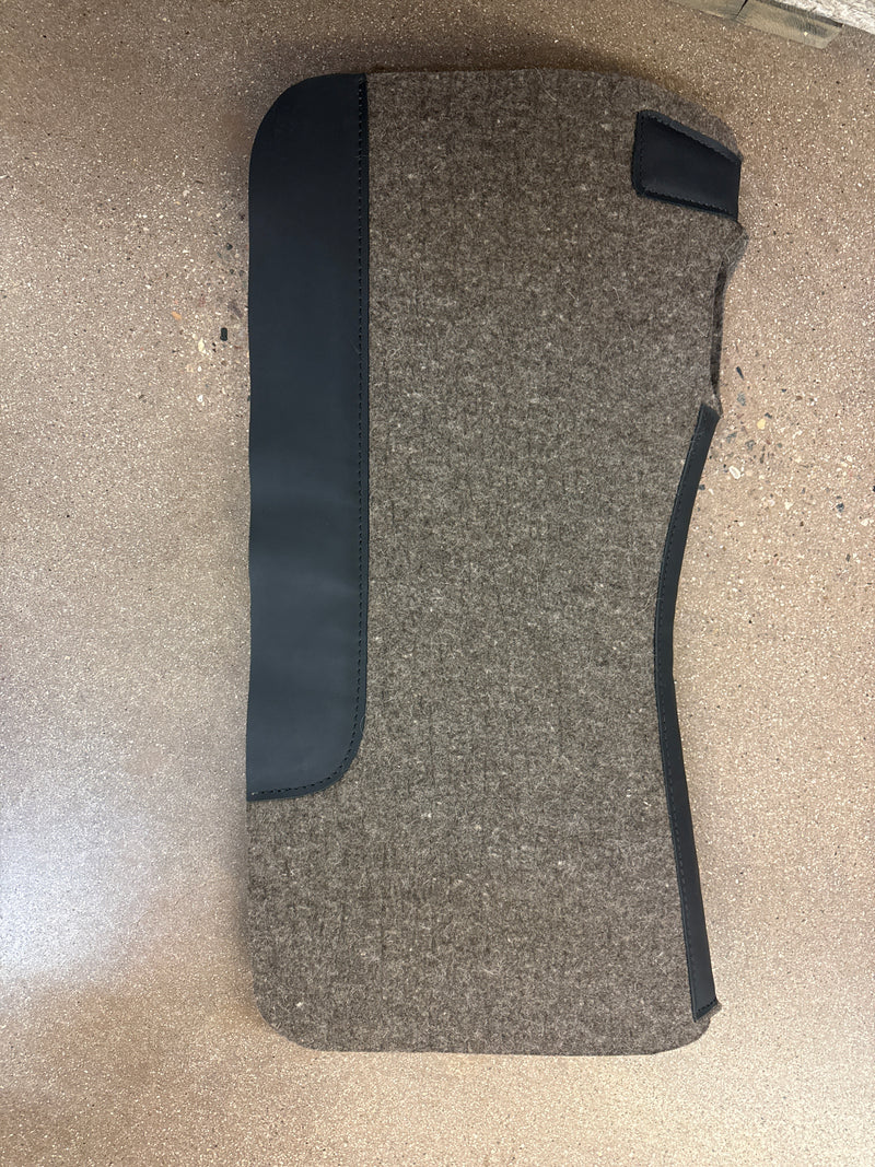 TKSB7520 - GRY Saddle Pad 1" New Zealand Wool 32x32