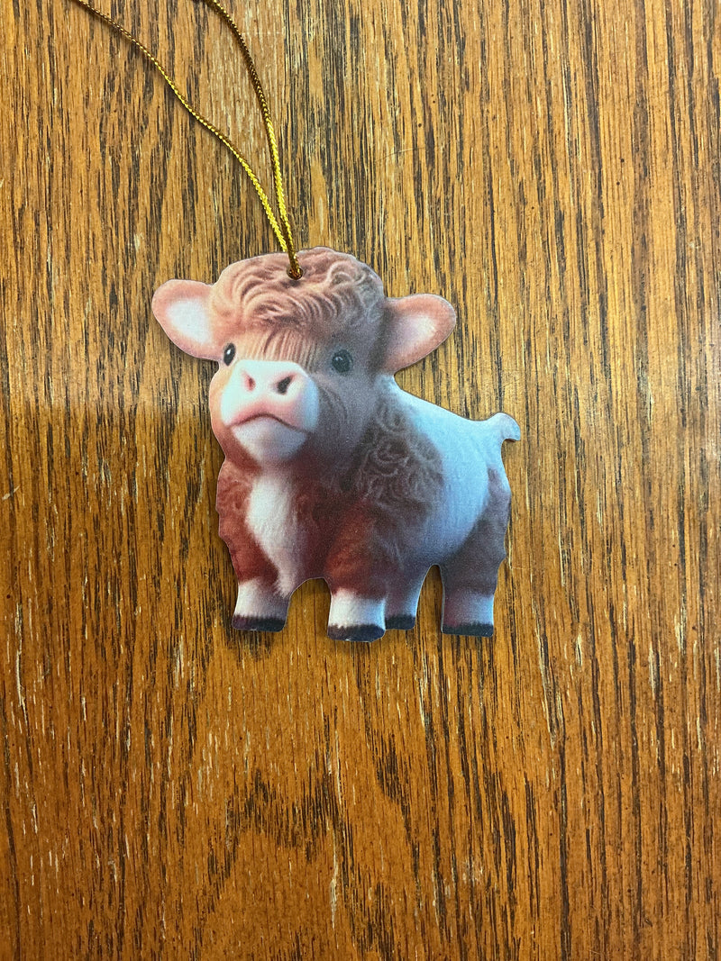 BGCOWORN--3 Ornament - Brown Baby Highland