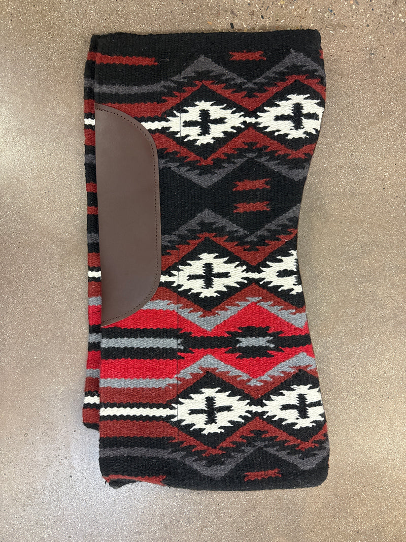 TKSB7538 ASST Saddle Pad Wool Blanket 32x32 - Assorted Colors