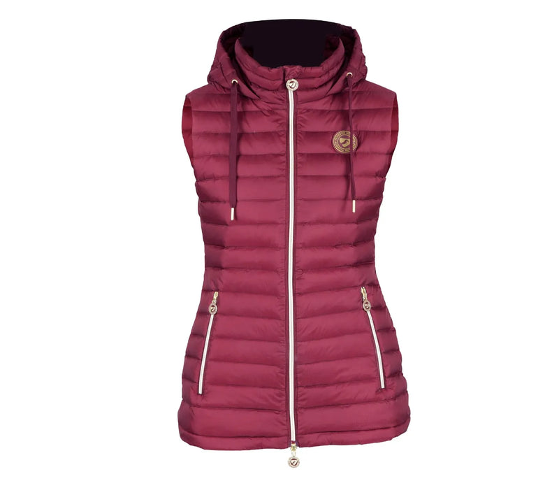 CLAPP647-Wine Women's Aubrion Packaway Vest