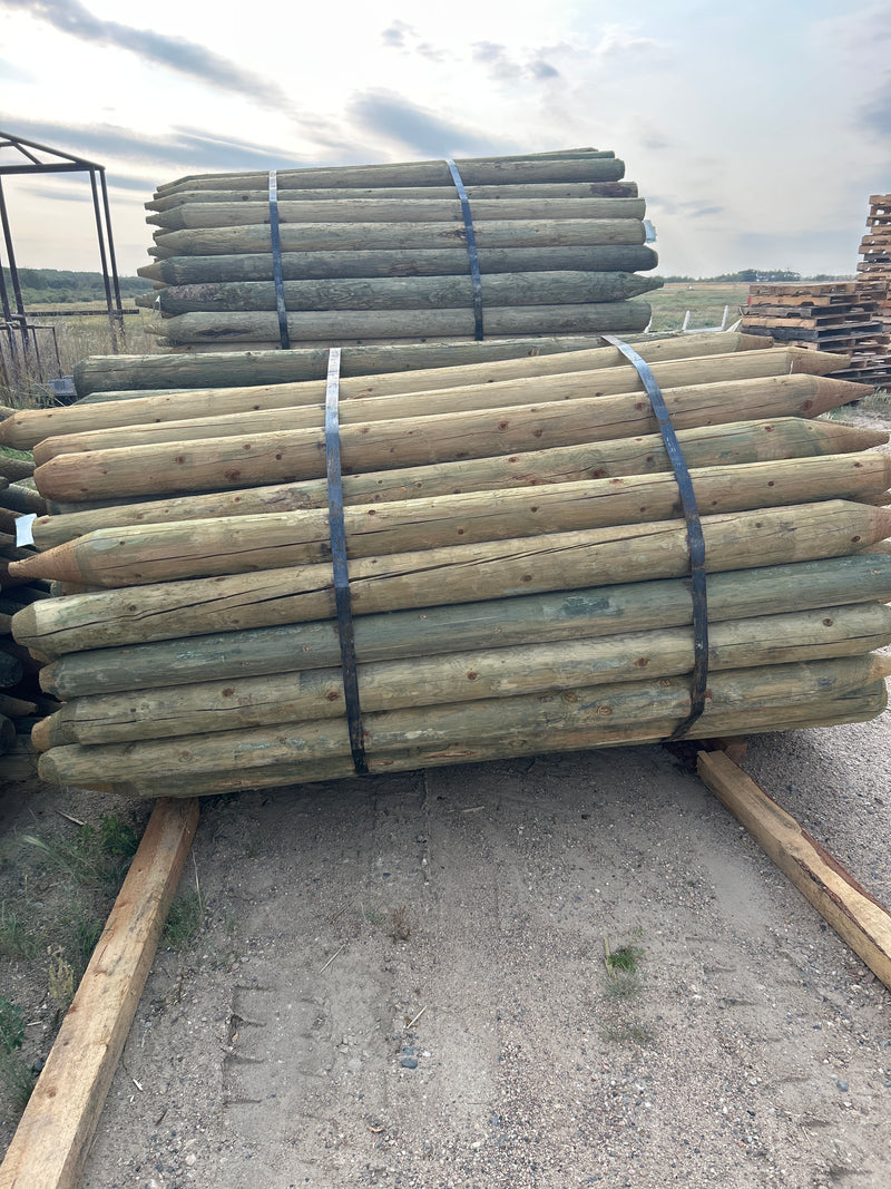 FE457 Aall Posts 4-5"x 7' Treated 80/bundle