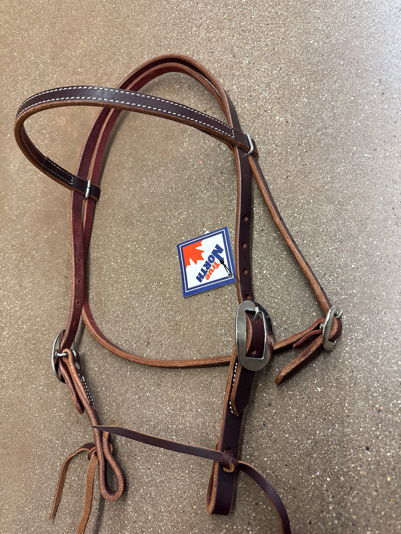 TKWB9610 Headstall Harness Leather w/Cart Buckle & Ties
