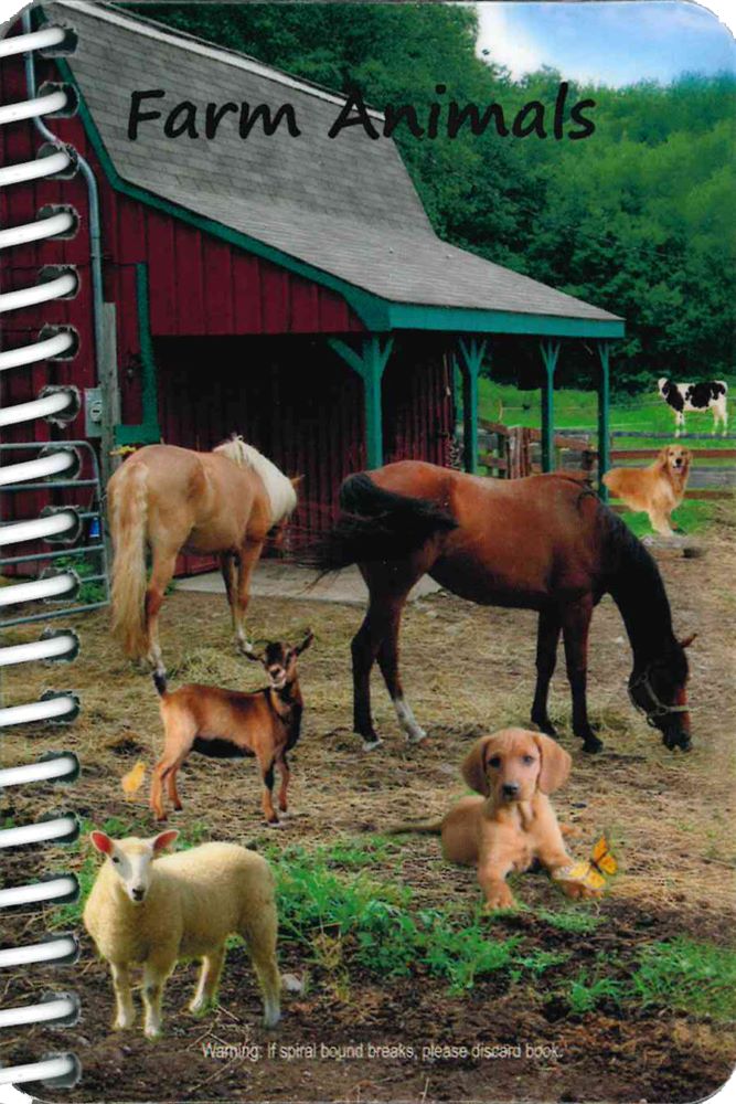 BG102-6196 Book - Farm Animals - Mini