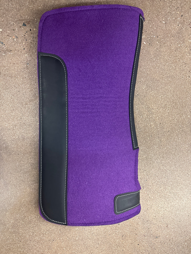 TKSB7533--Purple Saddle Pad 3/4" w/Wear Leather 30x30