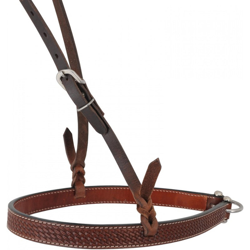 TK224043--Chestnut Noseband w/Basketweave Tooling
