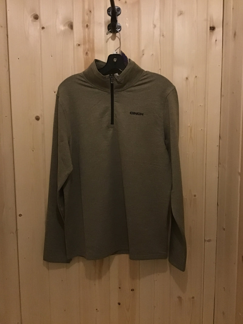 CLMTK1882002 Olive Cinch Men's 1/4 Zip Hoodie