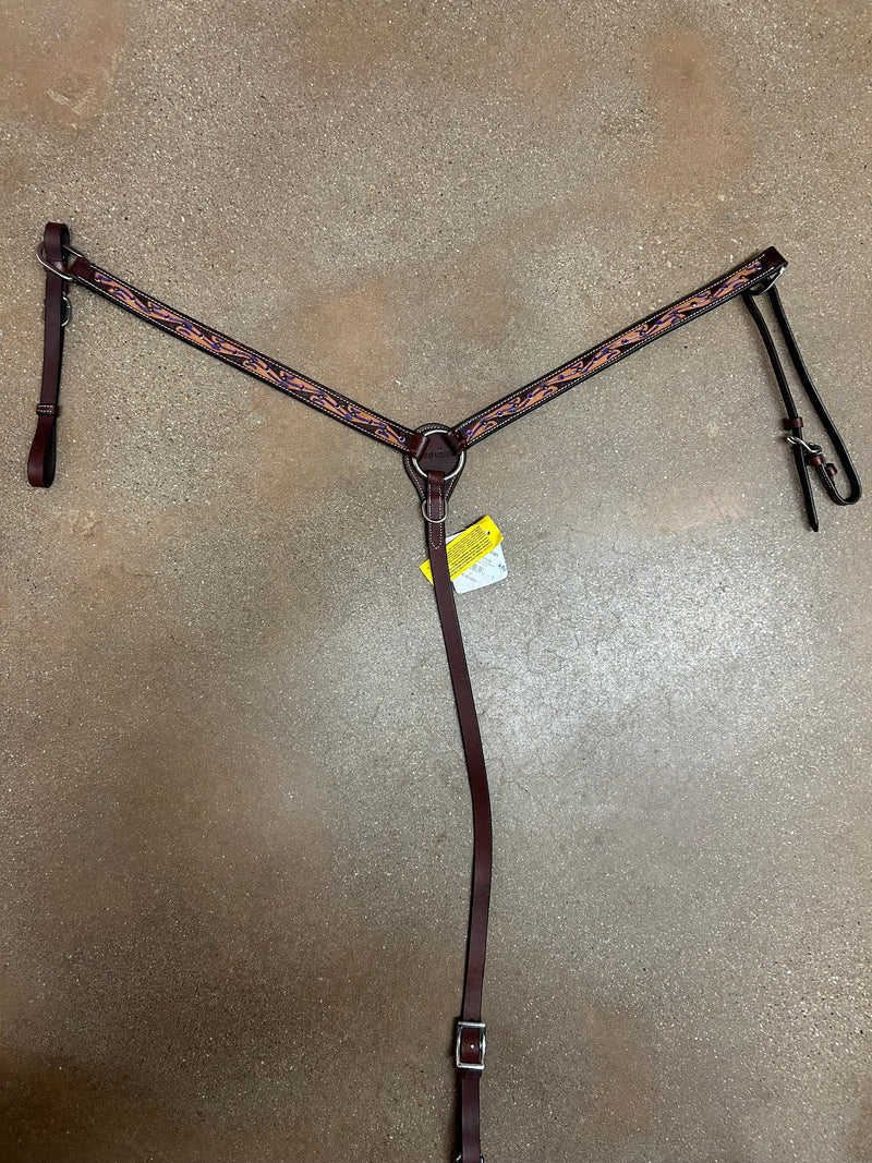 TKBC5587 Breastcollar 1 3/4" Latigo Leather