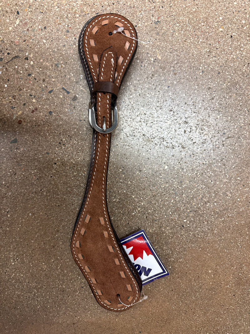 TKWA2149 Spur Straps Roughout Buckstitch