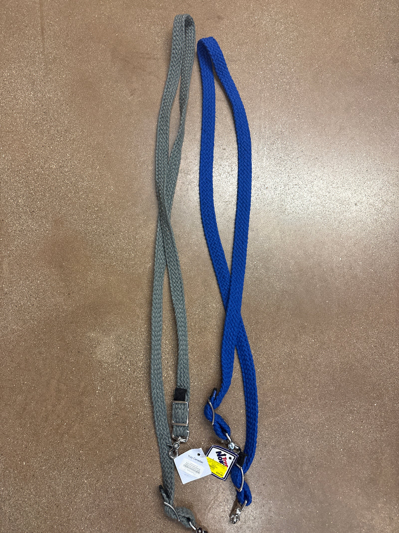 TKWR7054 Rein Roping Soft Cotton w/Scissor Snap 8ft - Assorted