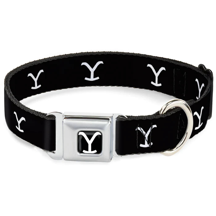 PSWYS001 Dog Collar Yellowstone Black