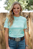 CLCTK7450009 Womens S/S Tee Aztec Print