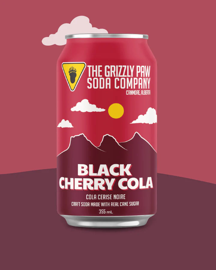 BGGP00000 The Grizzly Paw - Soda- 4 Pack - Black Cherry Cola