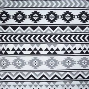 CLSCRFSOUTHWEST Scarf Silk SouthWest - 34" Black / White