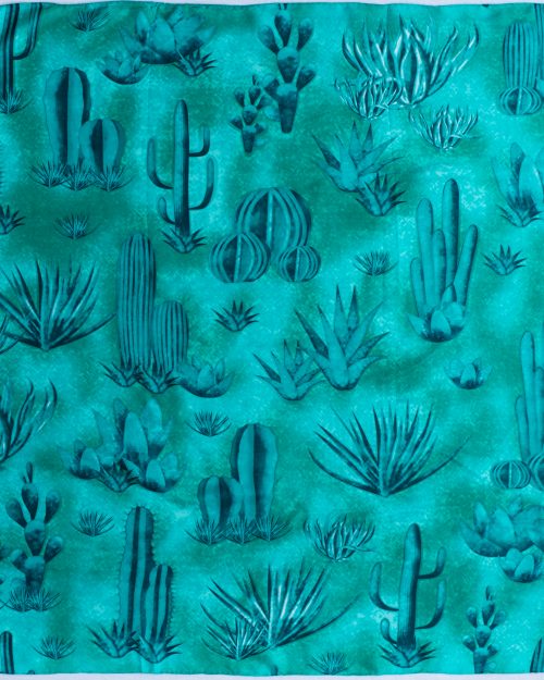 CLSCRFSOUTHWEST Scarf Silk SouthWest - 34" Cactus