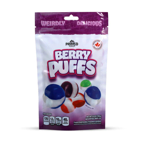 BGPW10239 Primed Warrier - Berry Puffs Freeze Dried - 100g