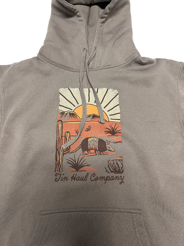 CL10-097-0300-0932 Men's Tin Haul Armadillo Desert Scene Hoodie