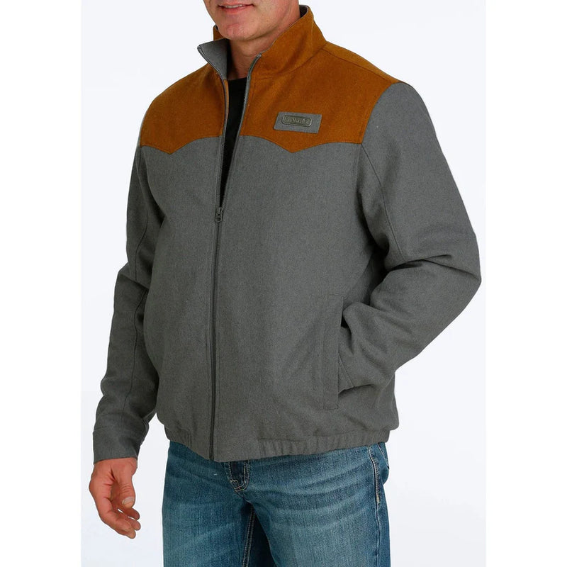 CLMWJ1590001 GRY-XXL Cinch Mens Wooly Jacket