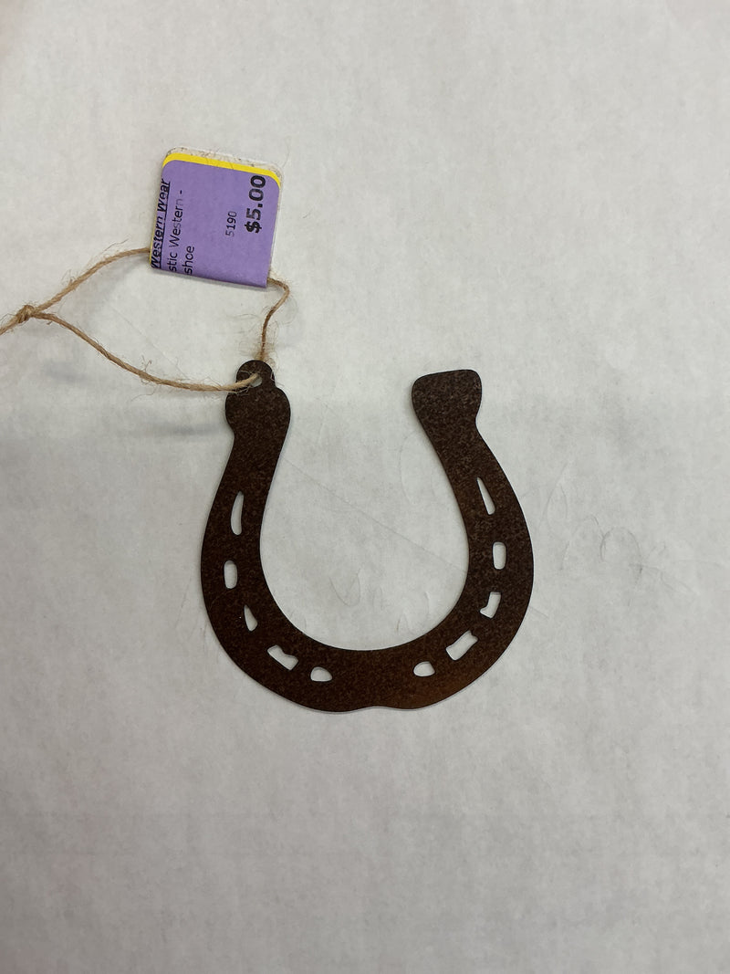 BGRUSTIC--Shoe Ornament - Rustic Western - Horseshoe