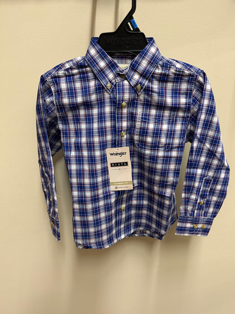 CL112381690- Boys Riata L/S Button  Shirt- Plaid