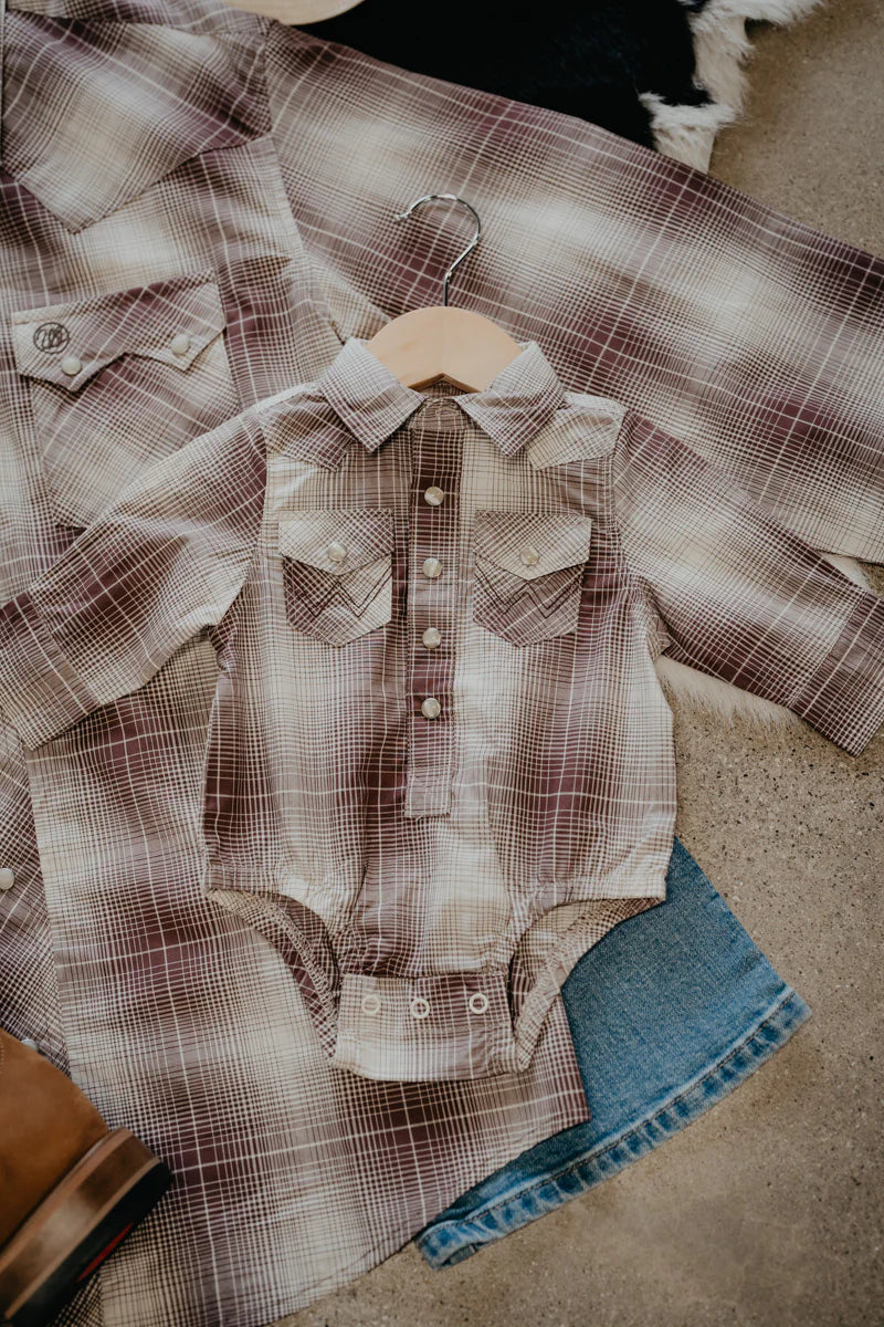CL112374304 Baby Wrangler Onesie Snap Shirt- Plaid