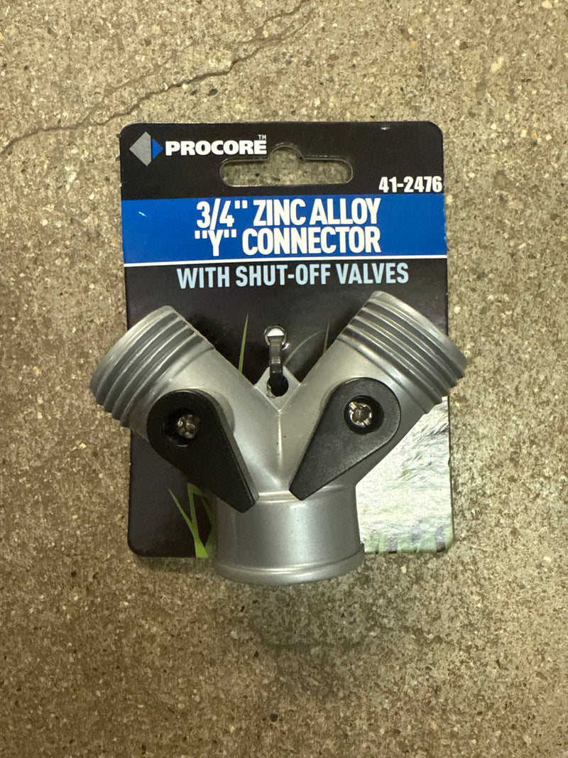 HG41-2476 Garden Hose Shut Off Metal 2 Way