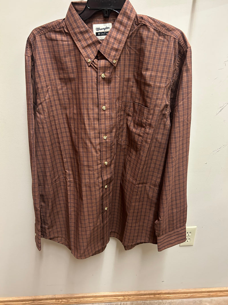 CL112381686- Mens Riata L/S Button  Shirt- Plaid