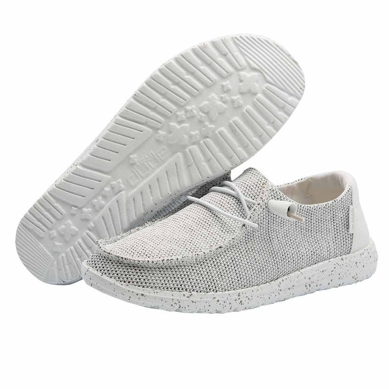 CL10078-1KA Hey Dude Women's- Wendy Sox- Stone White