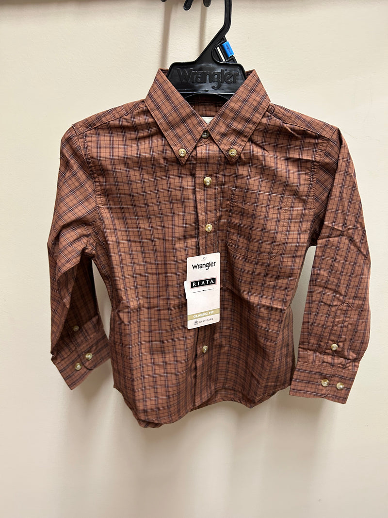 CL112381690- Boys Riata L/S Button  Shirt- Plaid