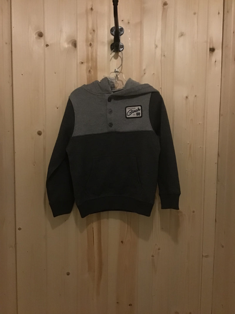 CLMWK7511001 Cinch Boys Hoodie 2 tone w/ Buttons