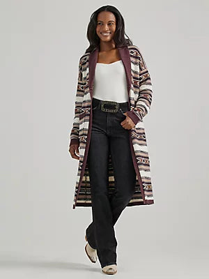 CL112356687 Wrangler Ladies Knitted Serape Duster