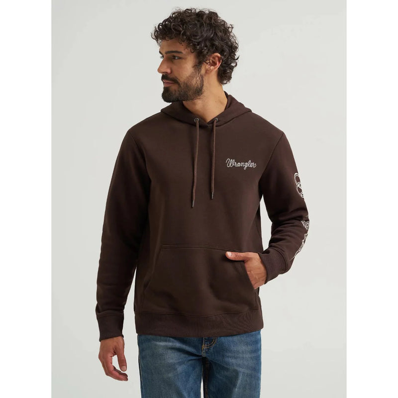CL112368744 Wrangler Men's Hoodie- Logo Down Arm