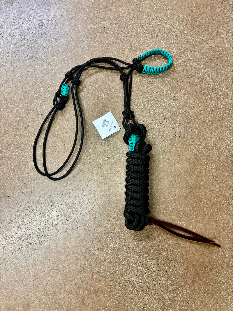 TKRH3360 Working Rope Halter w/ Braiding Colored