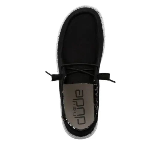 CL40902-0YF-6 Hey Dude Women's- Wendy Stretch- Black Odyssey