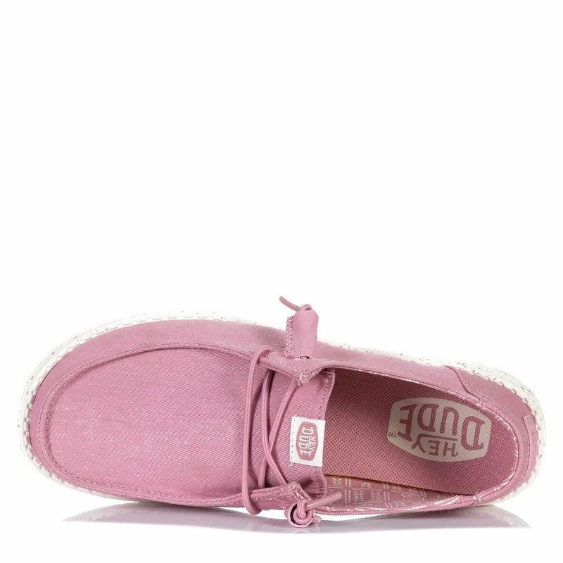 CL40902-79S Hey Dude Women's- Wendy Stretch- Foxglove Pink