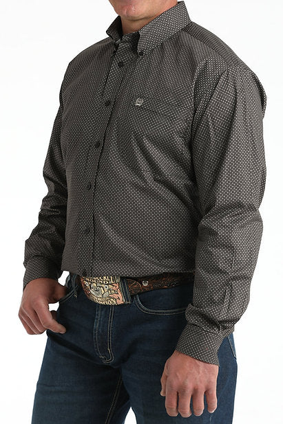 CLMTW1106004 Men's Cinch L/S Button- Small Geo Print