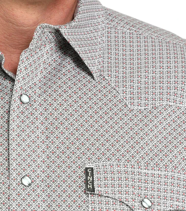CLMTW1303095 Cinch Men's L/S Modern Fit Snaps - Patterned
