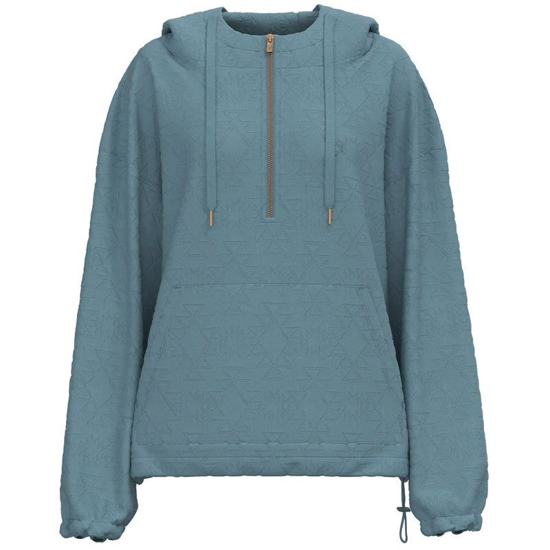 CLHH1310BL Hooey Ladies 1/4 Zip "Ashley Hoodie" Blue