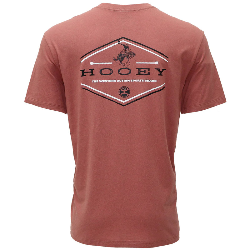 CLHT1655 Men's Hooey T-Shirt - Hooey Rocks- Mahogany