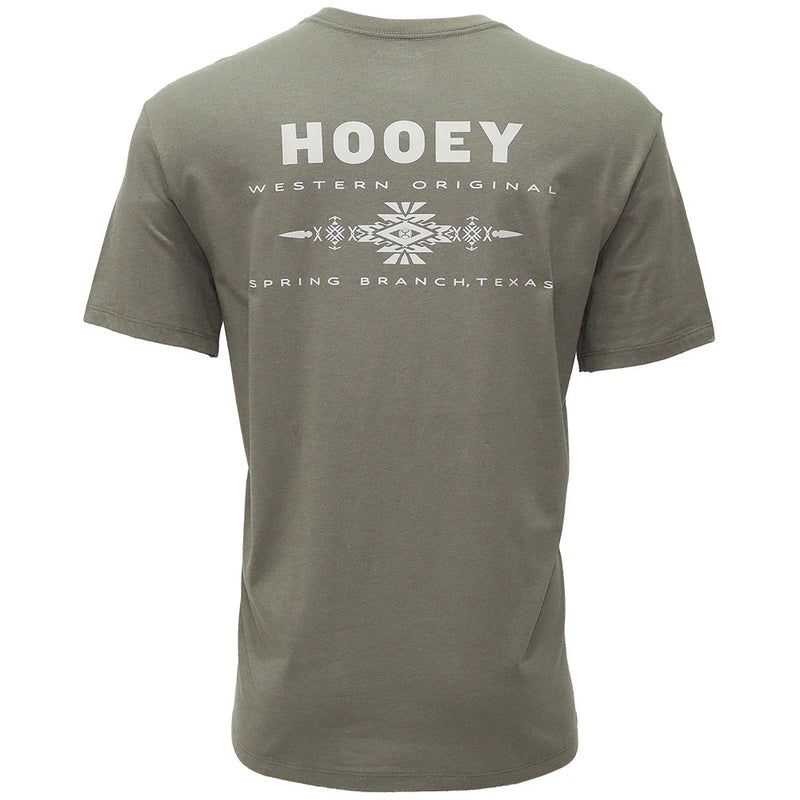 CLHT1751 Men's Hooey T-Shirt - Peyote Vetiver- Green