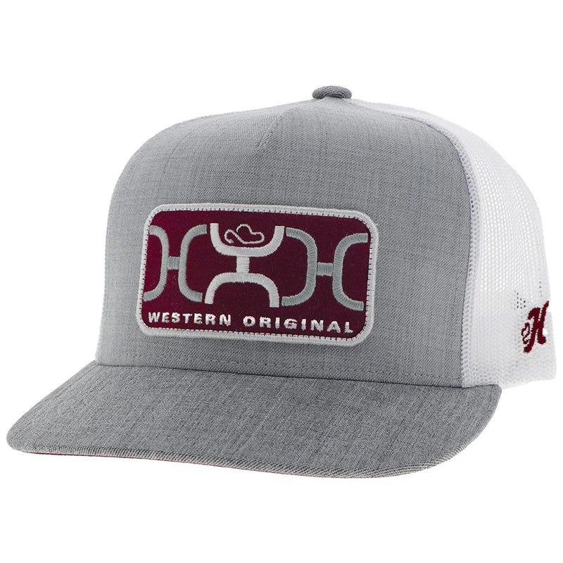 CL2559T-GYWHT Hooey Ball Cap- Loop- Maroon